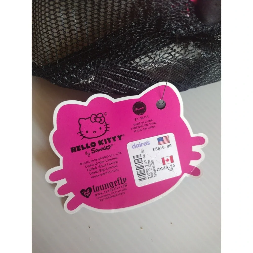 Hello Kitty by Sanrio Baseball Cap Hat unisex One Size Black Adjustable Snapback